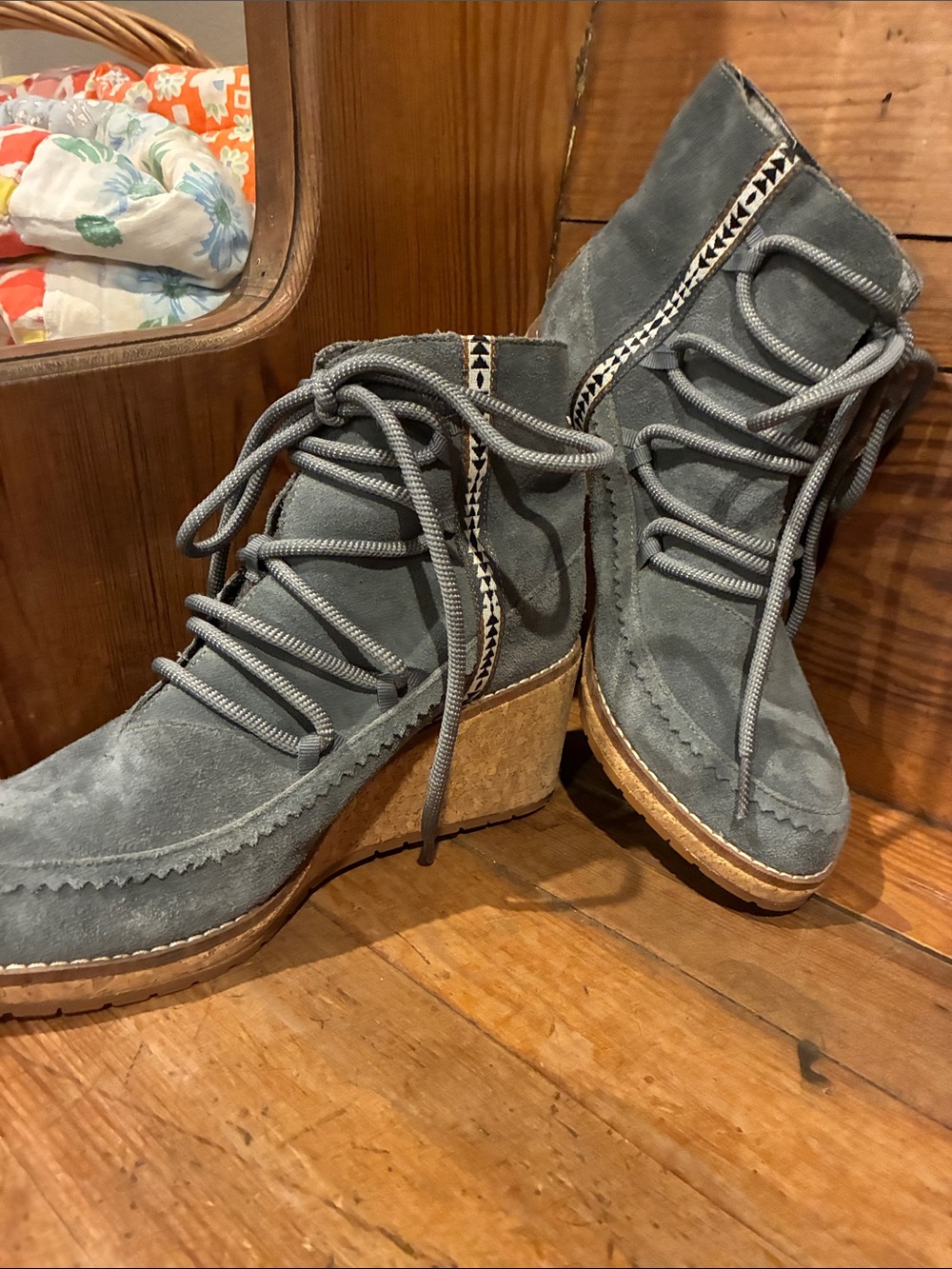 Pendleton NWOT Women’s Suede Lace-Up Ankle Boots Sz 8